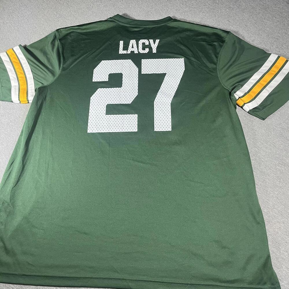 NFL Team Apparel Vintage Green Bay Packers Eddie Lacy Men’s Size XXL - Picture 4 of 5